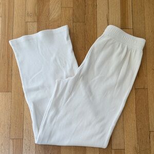 Reformation Waffle Knit Sweats - White